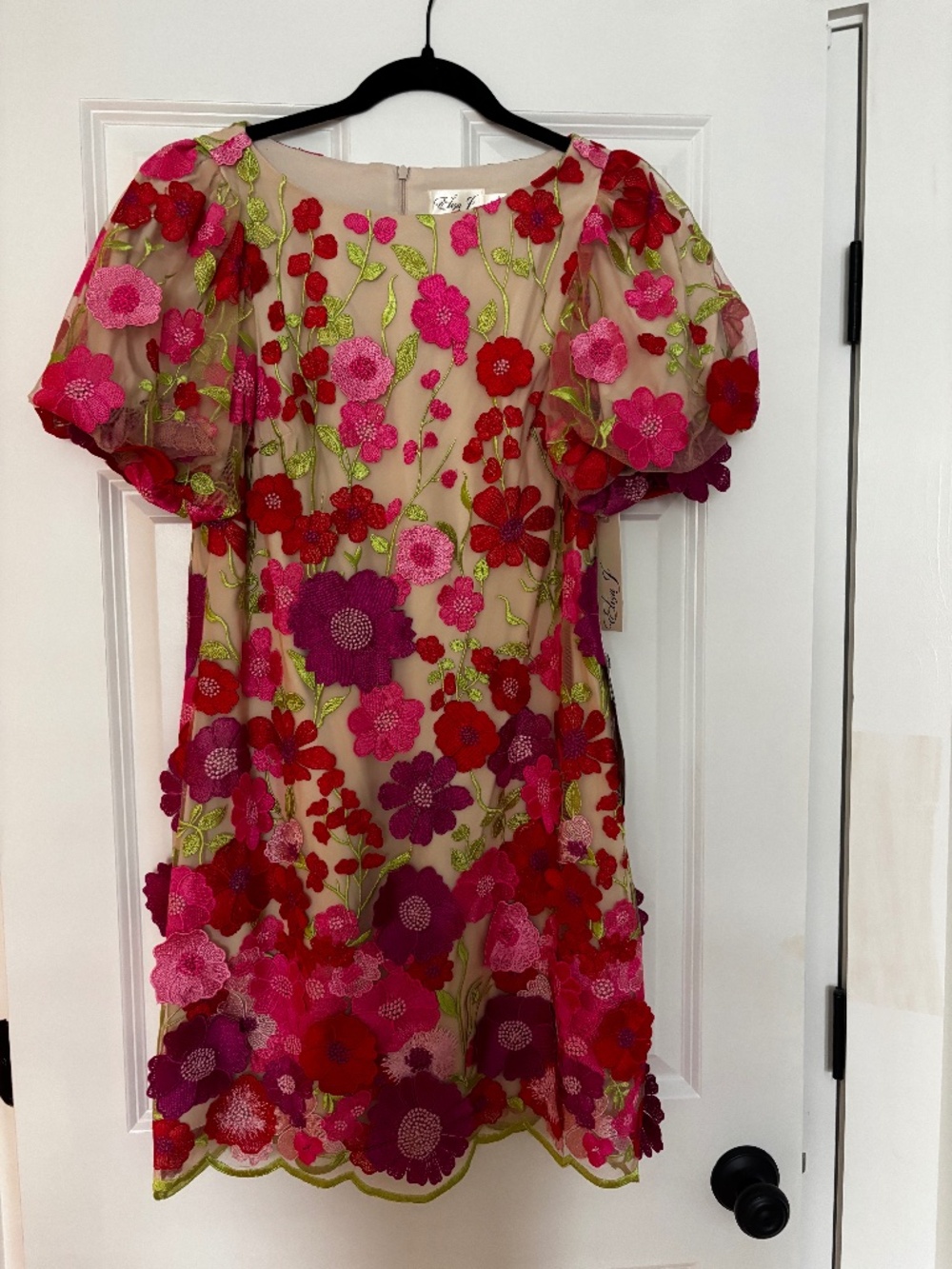 Eliza J embroidered floral dress